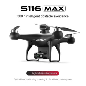 Drone S116 Brushless "Super Anti-Wind" – Caméra HD Motorisée, Anti-Collision & 50 Min de Vol
