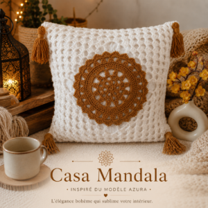 Casa Mandala – Coussin Décoratif Bohème Chic