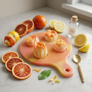 Signature Florale : Coffret Artisanal Orange Citron